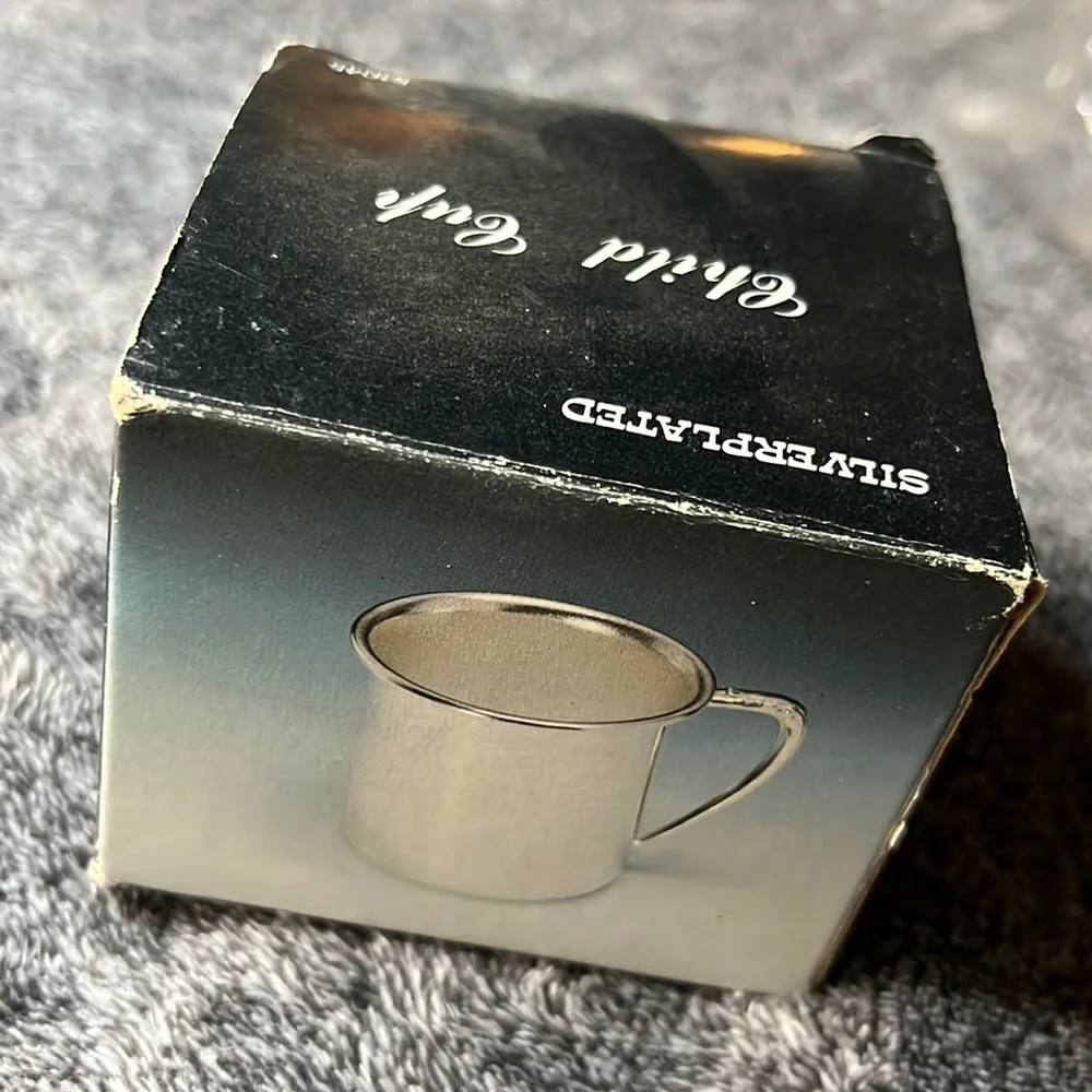 VINTAGE SILVER-PLATED CHILD CUP 1980s - Picture 9 of 14